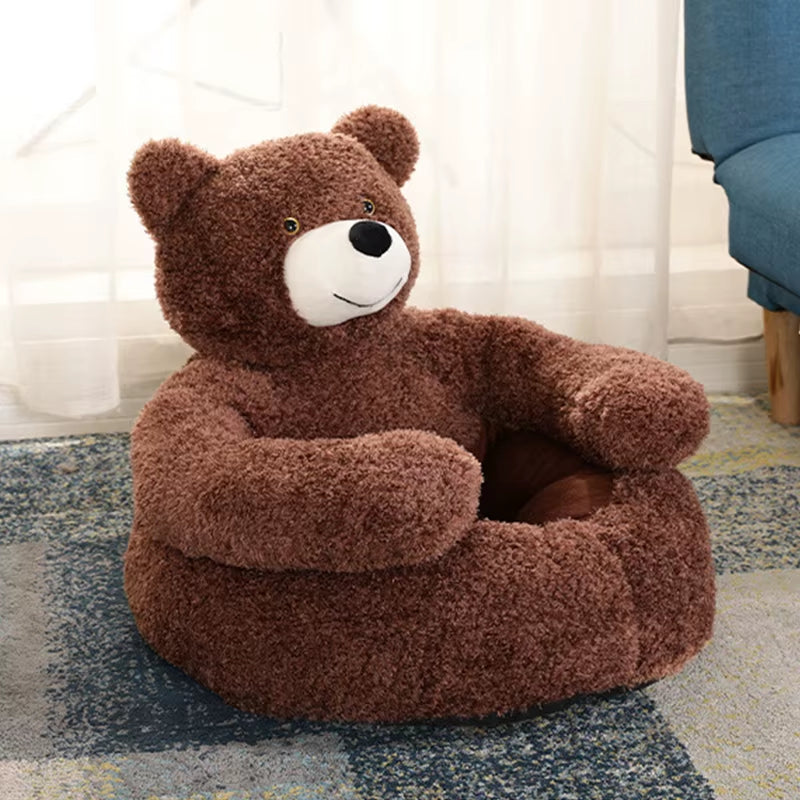 Dog Kennel Beds Dogs Plush Bed Accessories Puppy Supplies Small Medium Large Basket for Washable & Furniture Warm Pet Cats Pets