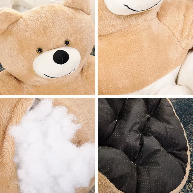 Dog Kennel Beds Dogs Plush Bed Accessories Puppy Supplies Small Medium Large Basket for Washable & Furniture Warm Pet Cats Pets