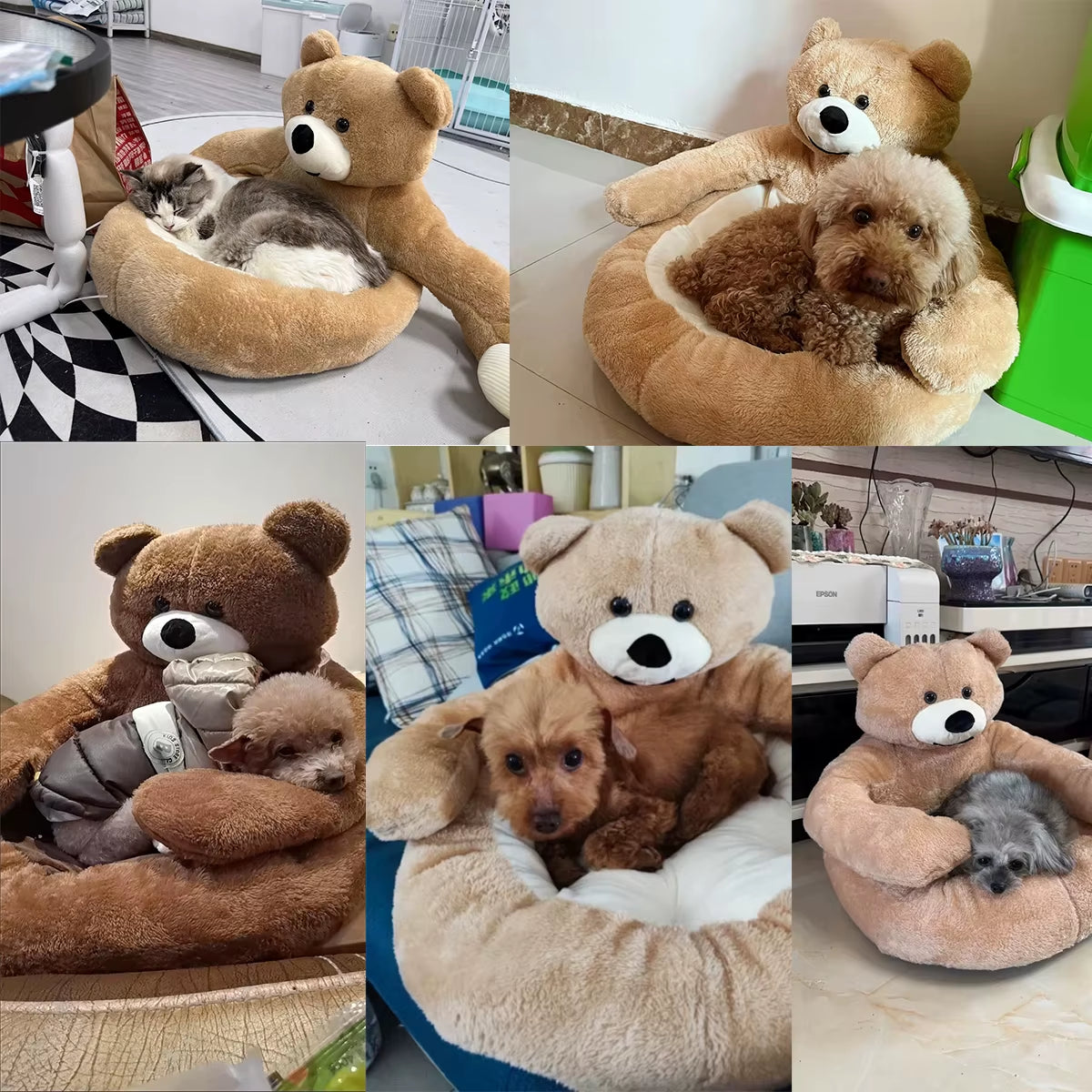 Dog Kennel Beds Dogs Plush Bed Accessories Puppy Supplies Small Medium Large Basket for Washable & Furniture Warm Pet Cats Pets