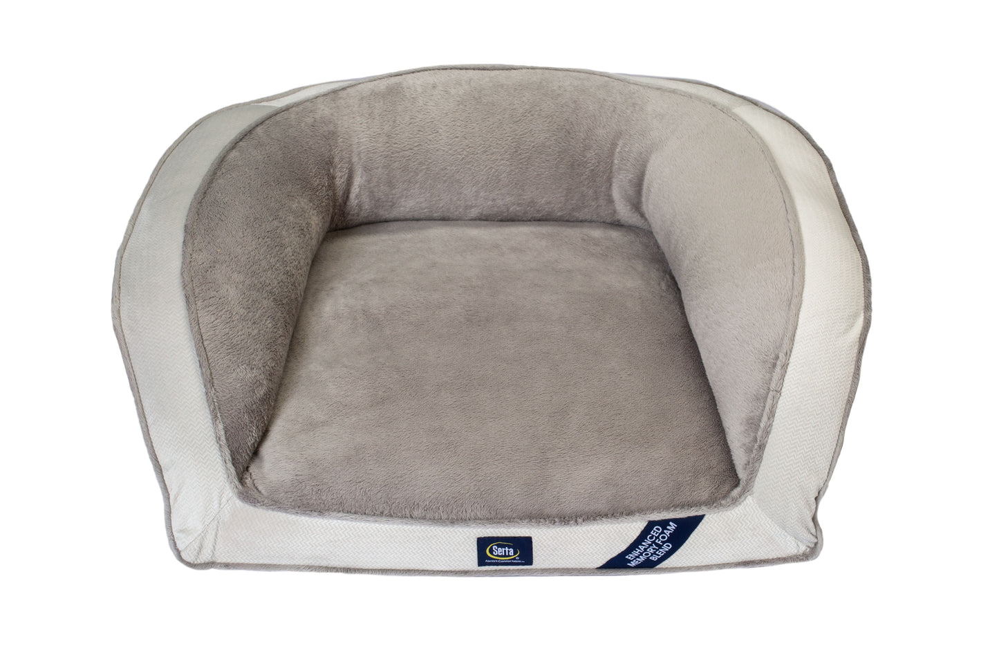 pedic Memory Foam Mini Couch Dog Bed, Grey, Small