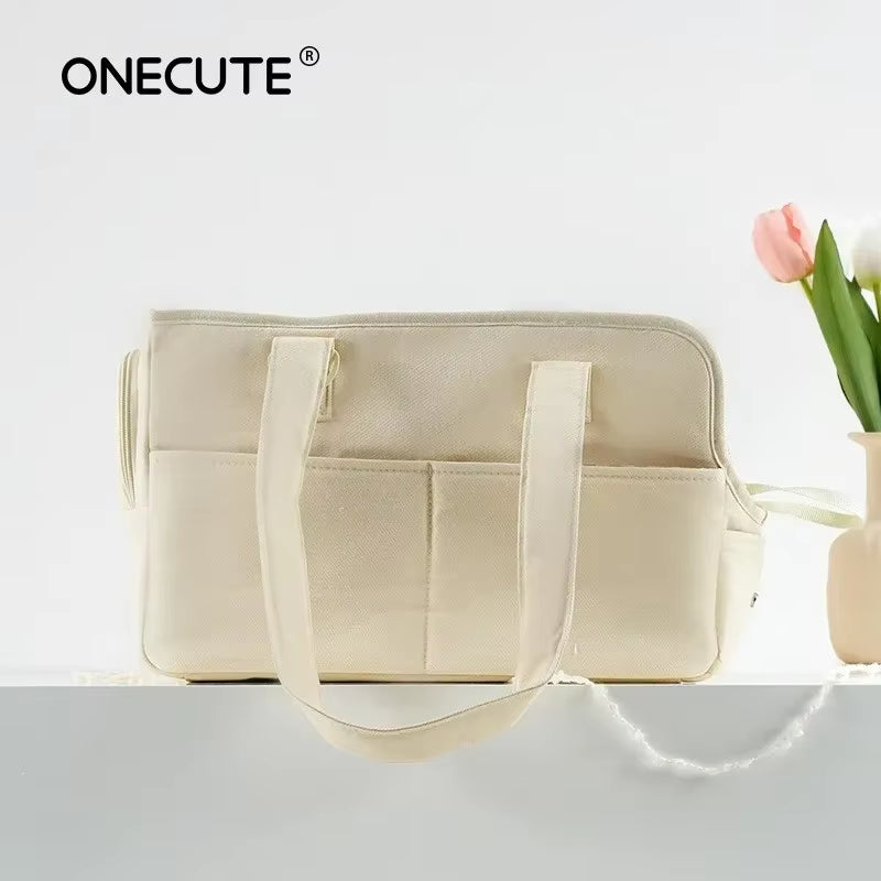 Portable Pet Carrier Bag Puppy Dog Messenger Shoulder Bags Mat Breathable Load without Mat Outdoor Transport Bag
