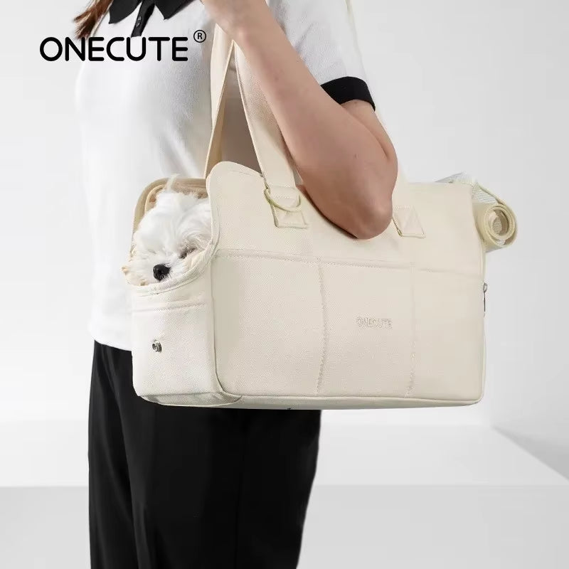 Portable Pet Carrier Bag Puppy Dog Messenger Shoulder Bags Mat Breathable Load without Mat Outdoor Transport Bag