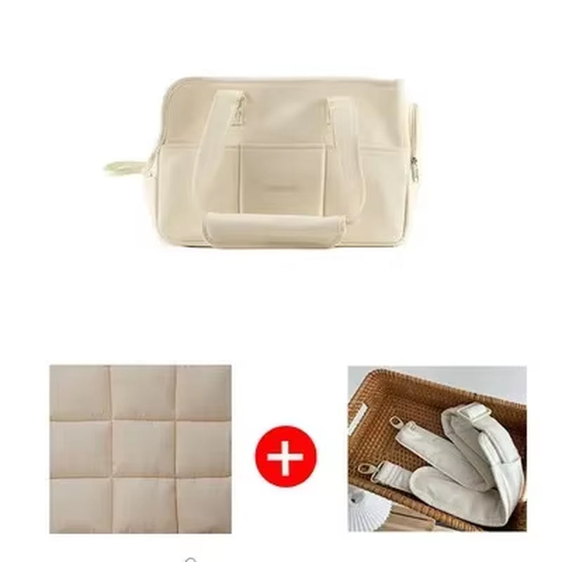 Portable Pet Carrier Bag Puppy Dog Messenger Shoulder Bags Mat Breathable Load without Mat Outdoor Transport Bag