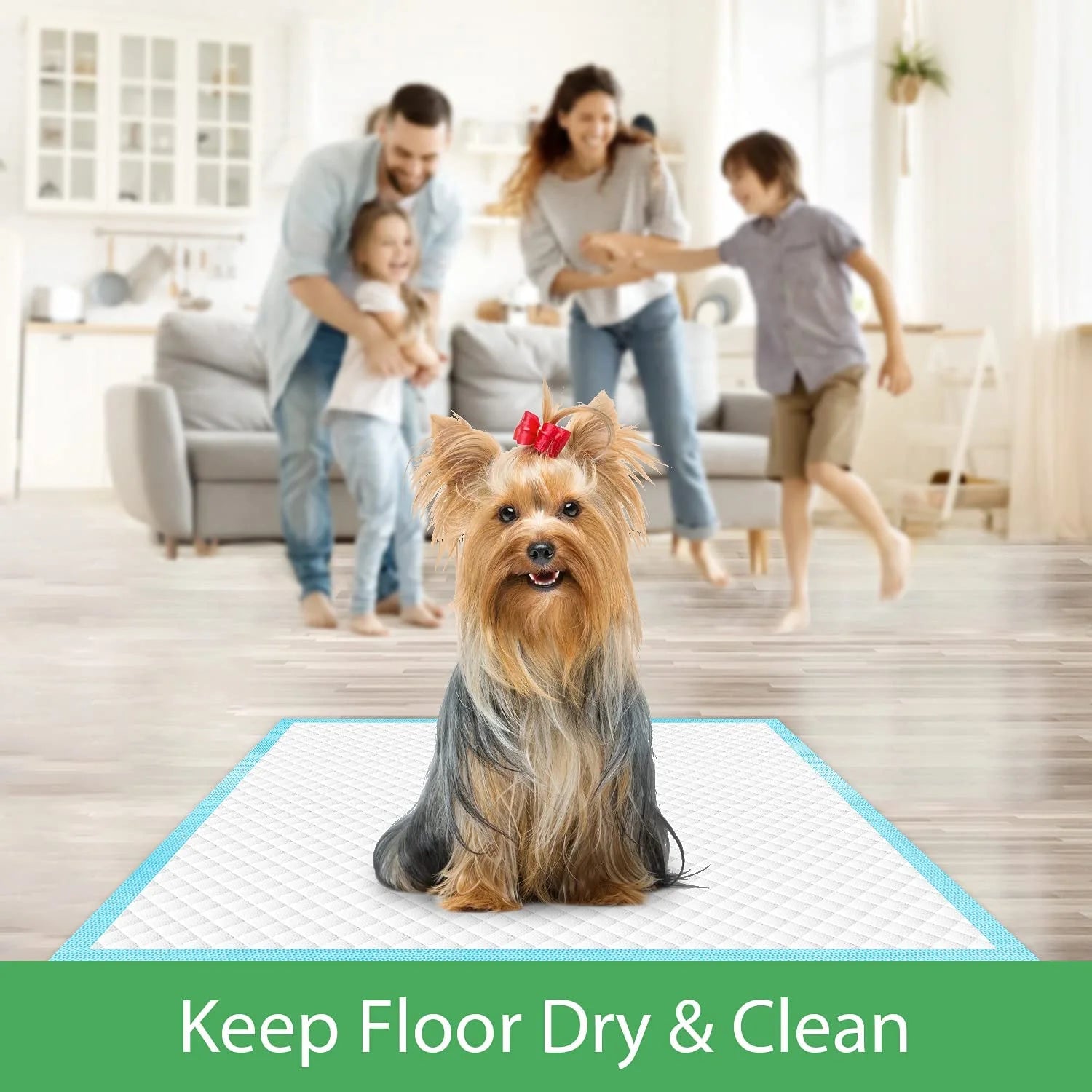 100 Pieces Puppy Pee Pads Dog Potty Training Pads Disposable Super Absorbent Leak-Proof 22" X 22"