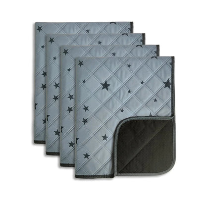 Washable Pee Pads for Dogs, Puppy Pads for Potty Training with Leakproof Bottom. 4 Pack, 18"X24"