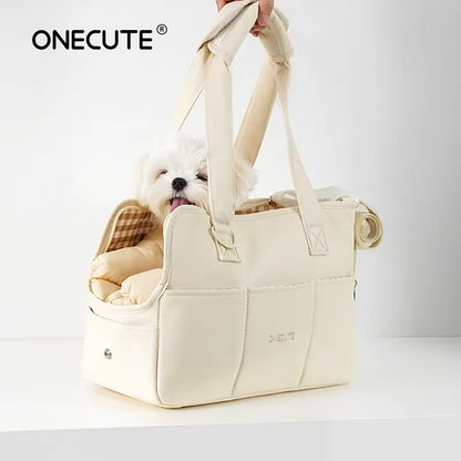 Portable Pet Carrier Bag Puppy Dog Messenger Shoulder Bags Mat Breathable Load without Mat Outdoor Transport Bag