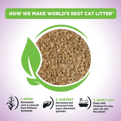 Lavender Scented Cat Litter | Flushable | 99% Dust Free | Clumping | 28 Lb