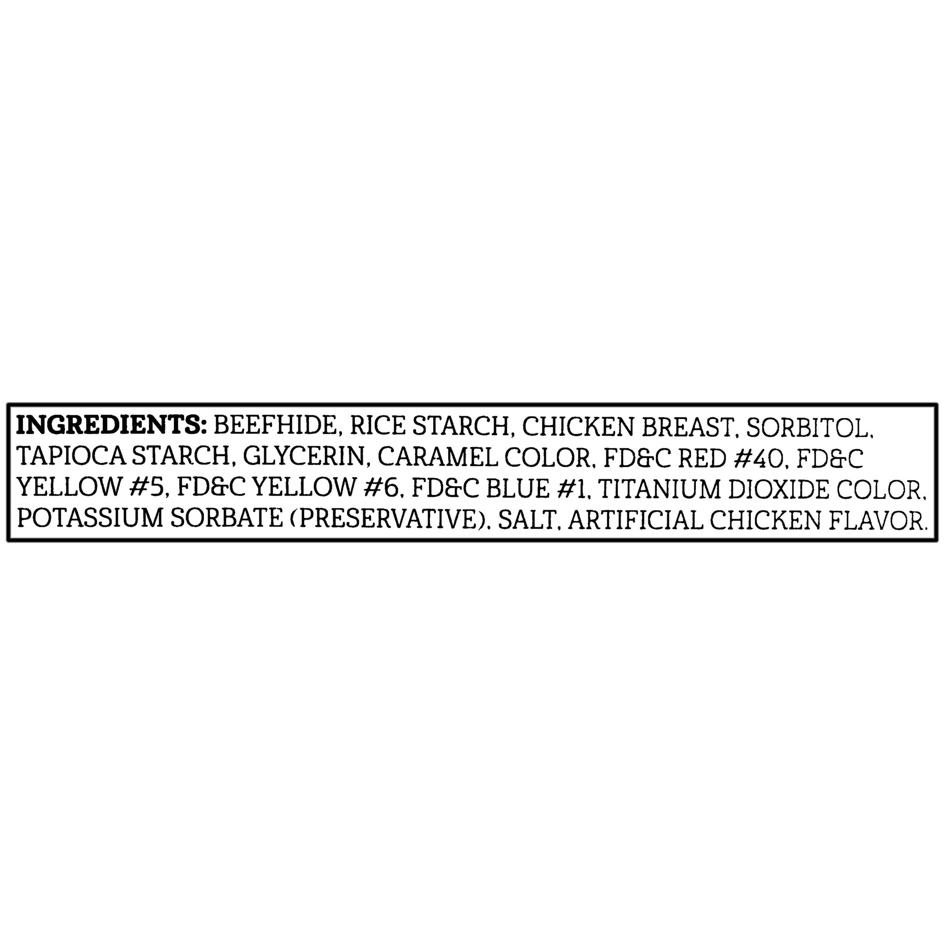 Stocking with Assorted Rawhide Chews, Holiday Treats for Dogs, Dry, 18.17 Oz, 15 Count
