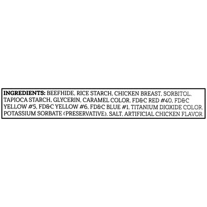 Stocking with Assorted Rawhide Chews, Holiday Treats for Dogs, Dry, 18.17 Oz, 15 Count