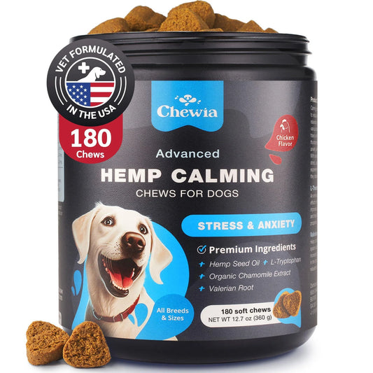 Chewables for Dogs Hemp Calming with Chamomile Extract Chicken Flavored Various