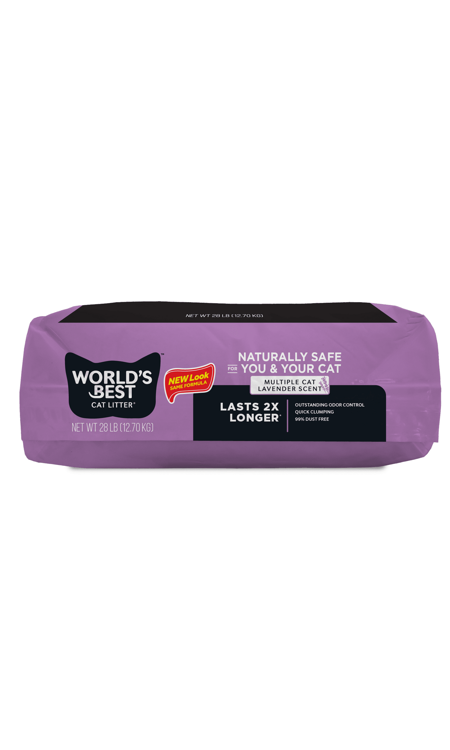 Lavender Scented Cat Litter | Flushable | 99% Dust Free | Clumping | 28 Lb