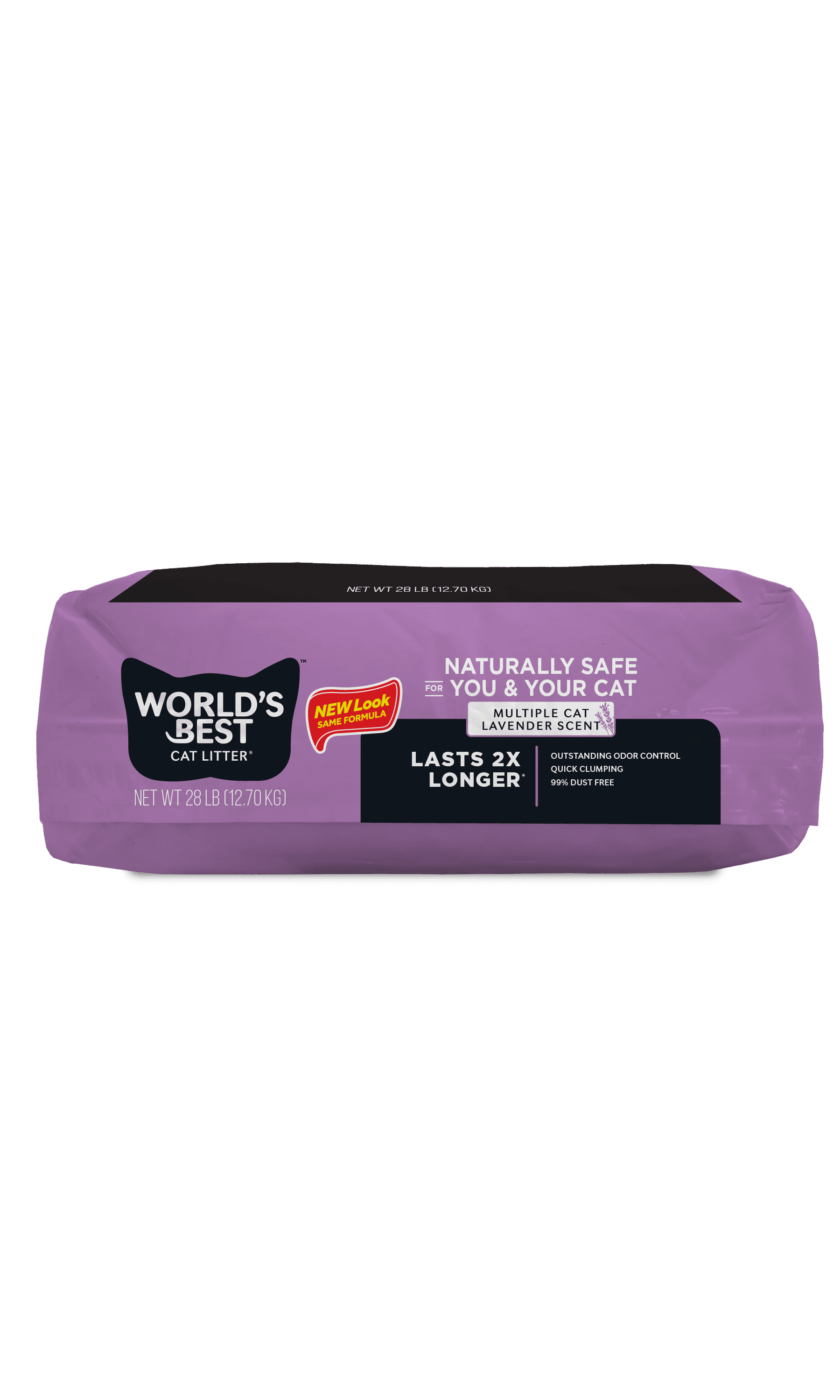 Lavender Scented Cat Litter | Flushable | 99% Dust Free | Clumping | 28 Lb