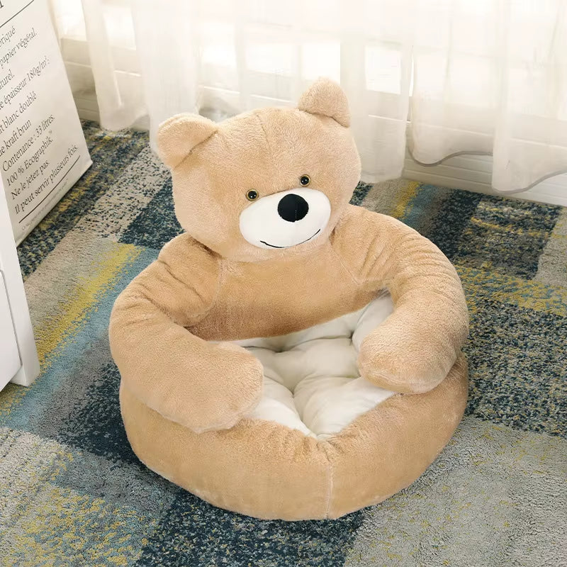 Dog Kennel Beds Dogs Plush Bed Accessories Puppy Supplies Small Medium Large Basket for Washable & Furniture Warm Pet Cats Pets