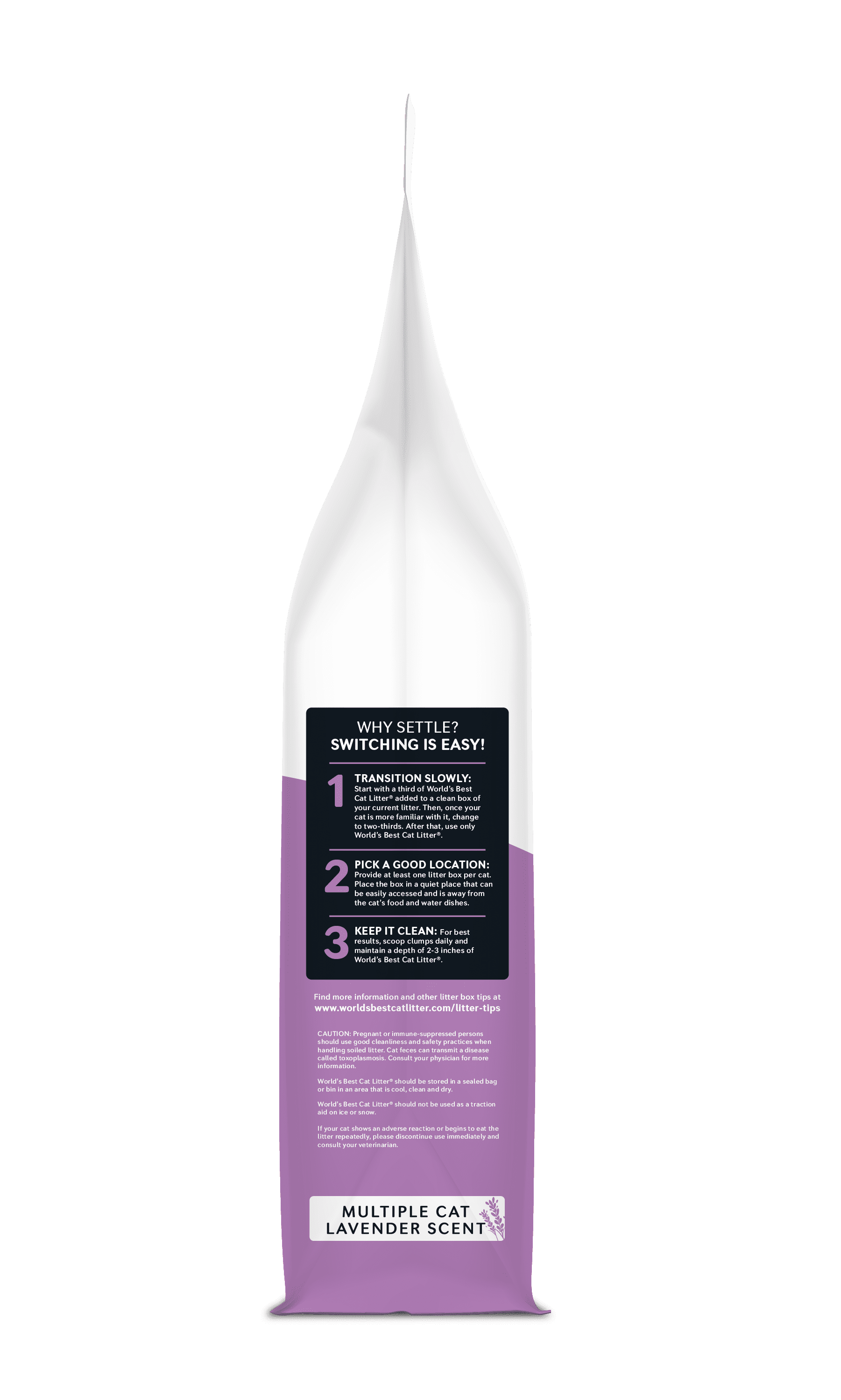 Lavender Scented Cat Litter | Flushable | 99% Dust Free | Clumping | 28 Lb
