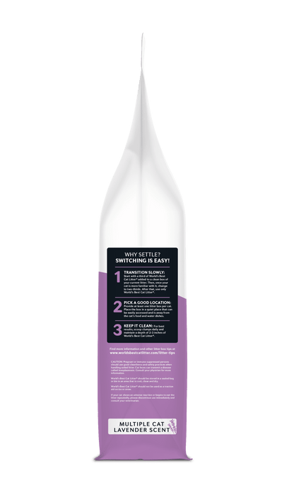Lavender Scented Cat Litter | Flushable | 99% Dust Free | Clumping | 28 Lb
