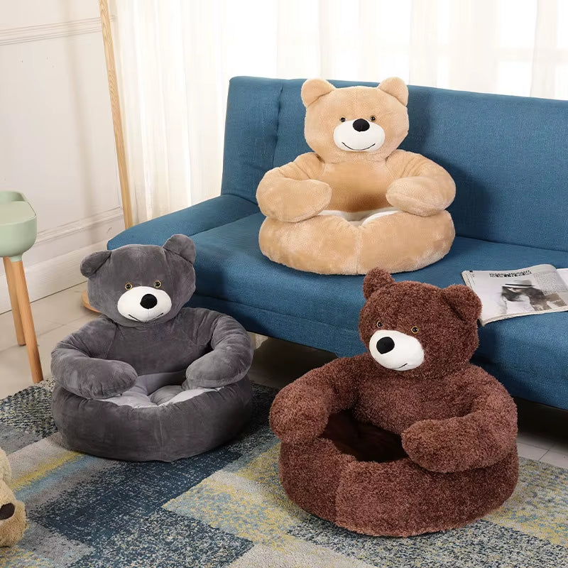 Dog Kennel Beds Dogs Plush Bed Accessories Puppy Supplies Small Medium Large Basket for Washable & Furniture Warm Pet Cats Pets