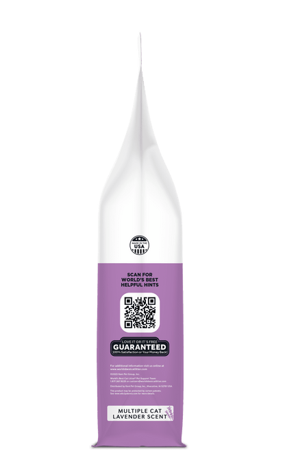Lavender Scented Cat Litter | Flushable | 99% Dust Free | Clumping | 28 Lb